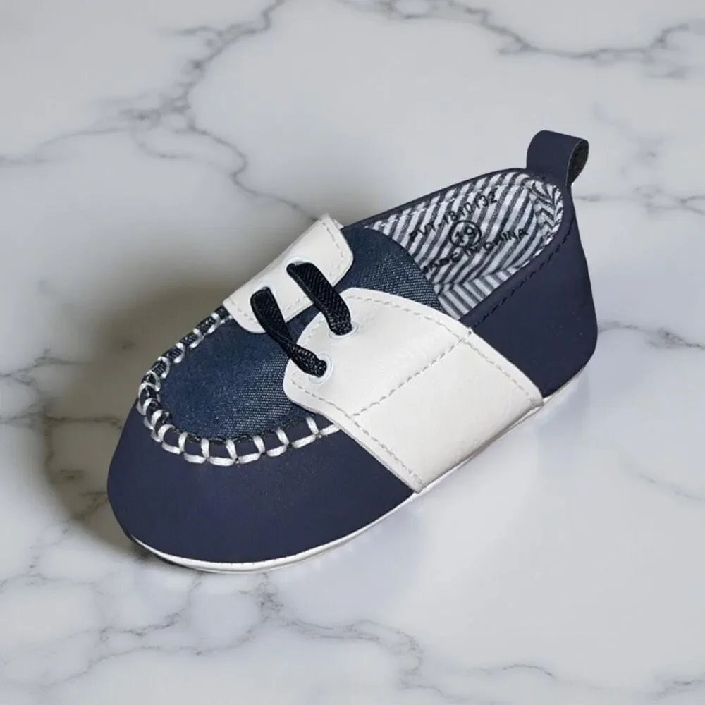 Pitter Pat Baby Boat Crib Shoes Size 19 US PreWalker